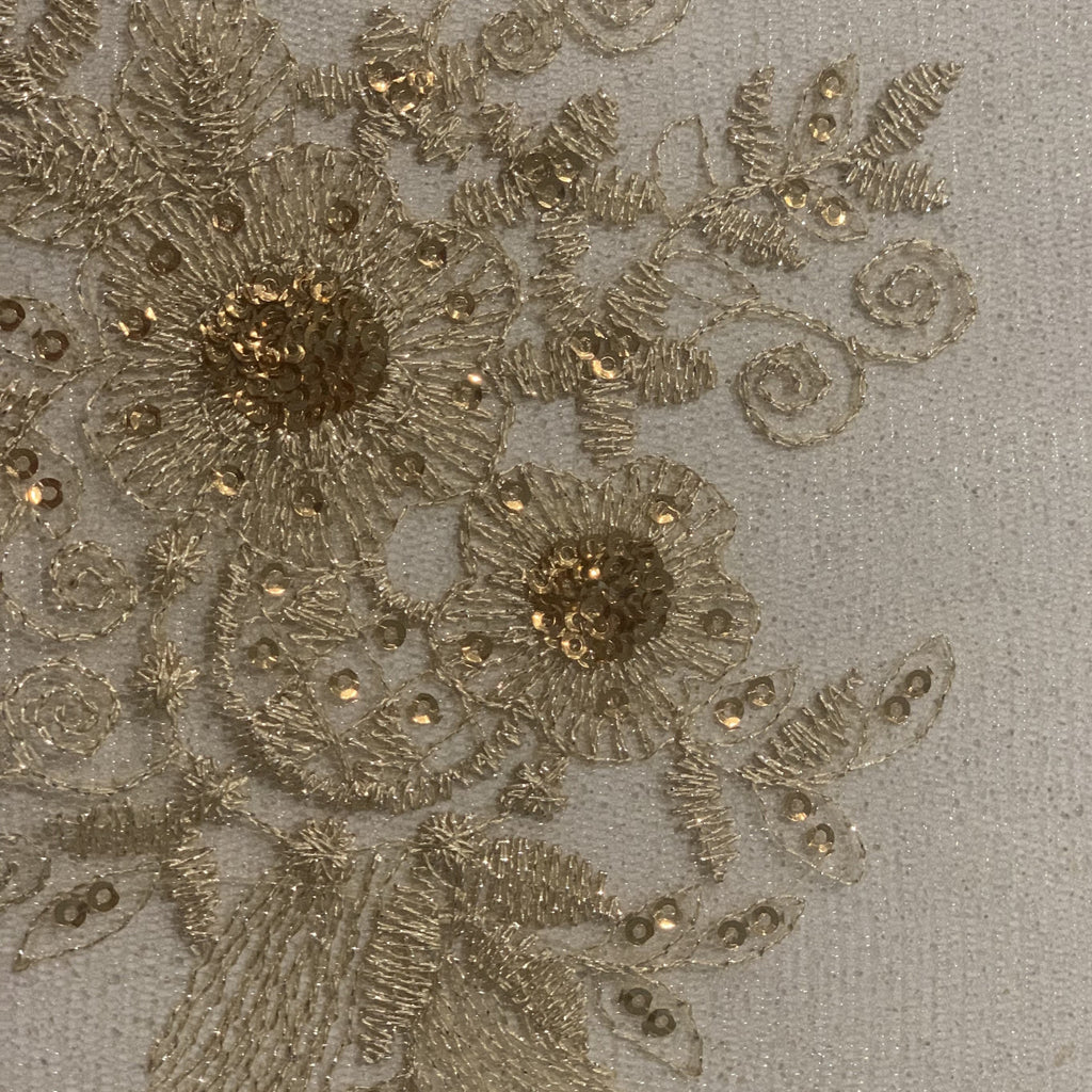 Embroidery Lace 130cm Gold (02)