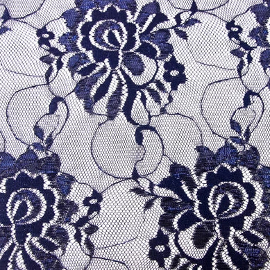 Artemis Embroidery Lace Navy Blue (03)