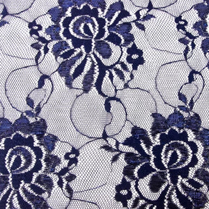 Artemis Embroidery Lace Navy Blue (03)