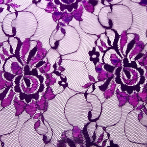 Artemis Embroidery Lace Deep Purple (05)